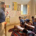 The Collector seemed satisfied with the arrangements and had cordial dialogue with the children.