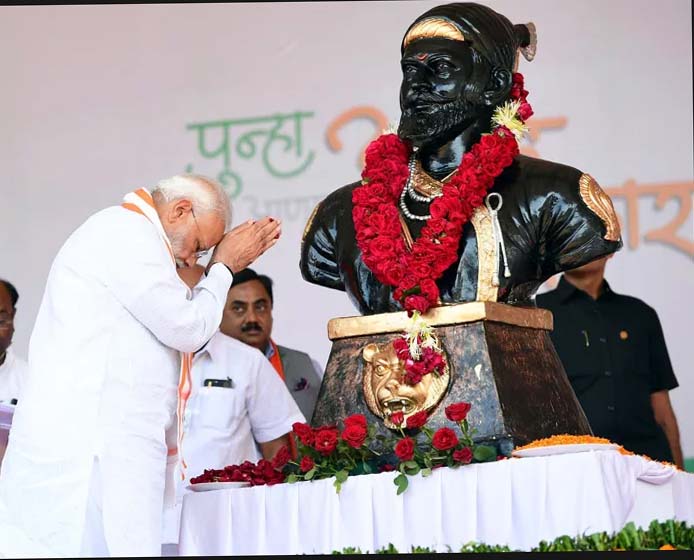 PM Modi pays tribute to Chhatrapati Shivaji Maharaj on his birth anniversary