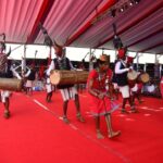 The youth of Bastanar showcased the vibrant folk culture through the 'Gaur dance', which captivated the President.