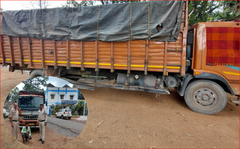 रायगढ़ में 6 चक्का ट्रक से 22 लाख की कबाड़ जब्त 