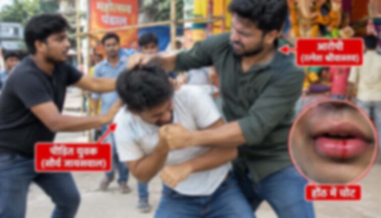 रायपुर : गणेश पंडाल की सजावट को लेकर विवाद, युवक से मारपीट और जान से मारने की धमकी
